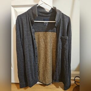 Prana Blue Gray Button-Up